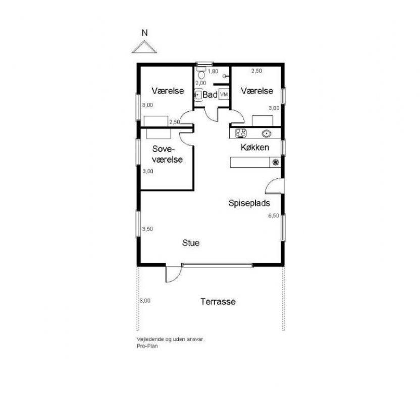 Familie sommerhus - lyst og venligt. Skovmose433